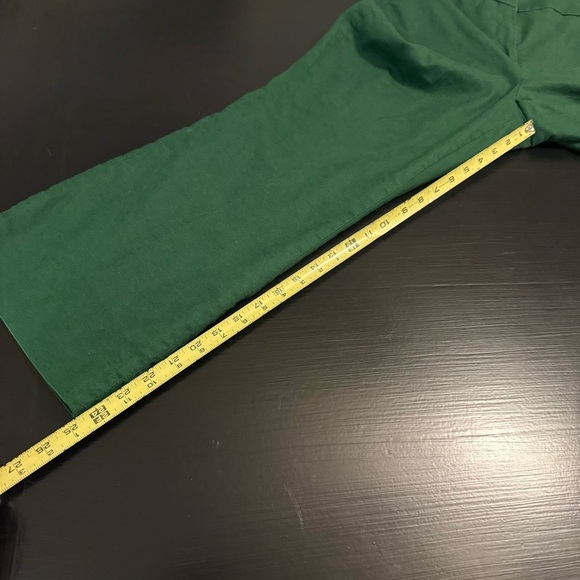 J. Crew Kelsey Green Wide-Leg Pants - Picture 3 of 7